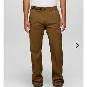 Prana Stretch Zion Straight Leg Pants Men Large 32 Brown Cargo Outdoors Hiking